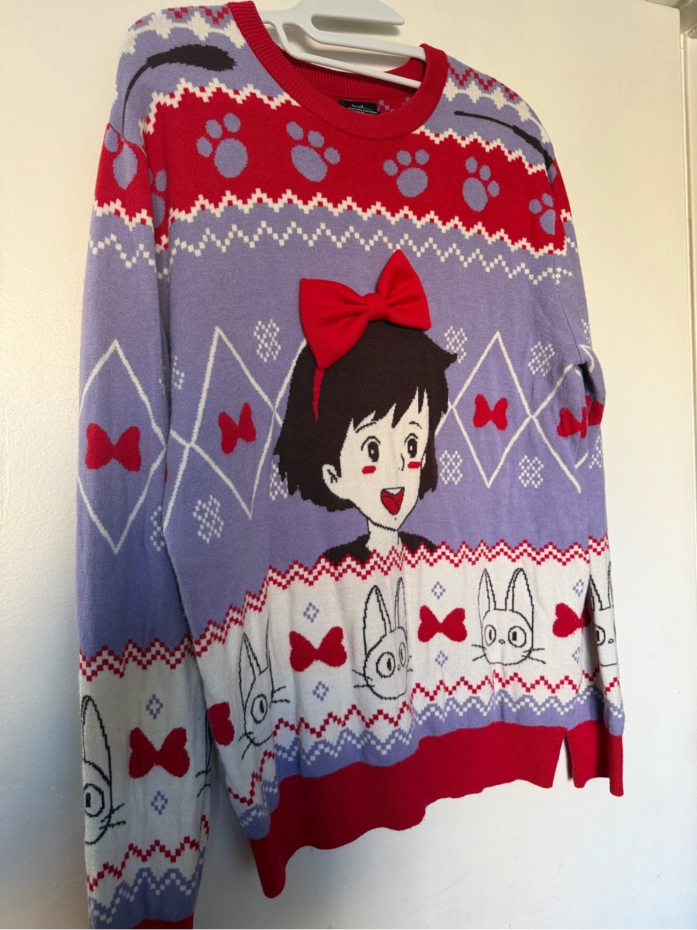 BoxLunch Studio Ghibli Kiki’s Delivery Service Sweater Medium 3D Bow - Picture 3 of 11